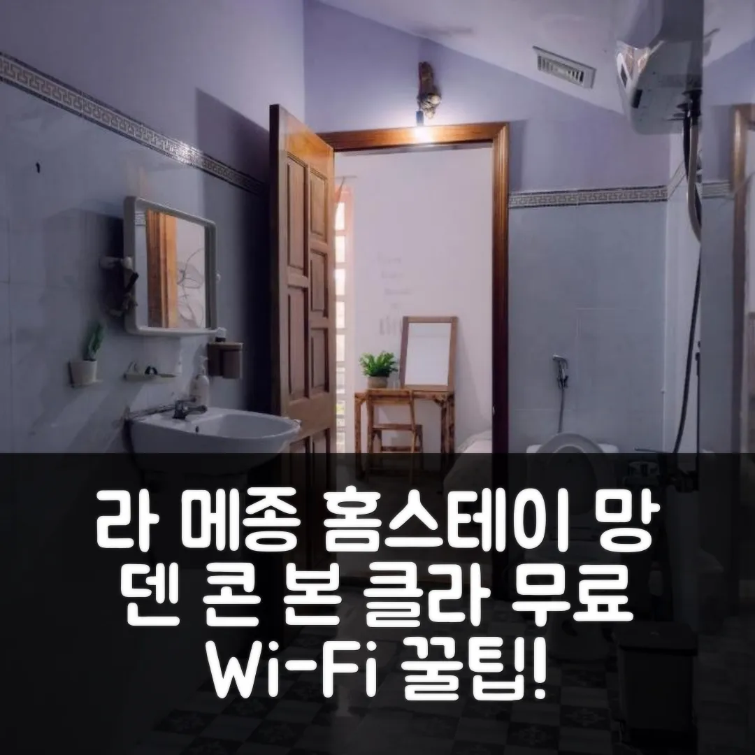 라 메종 홈스테이 망 덴 콘 본 클라 후기 앤 무료 Wi-Fi 꿀팁